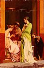 Gustave Clarence Rodolphe Boulanger Une Marchande De Bijoux A Pompeii painting